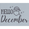 Hello December Stencil