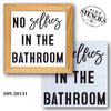 No Selfies Stencil