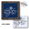 O Holy Night Snowflake Stencil