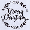 Merry Christmas Wreath Stencil