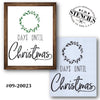 Days Until Christmas Wreath Stencil