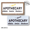 Apothecary Stencil