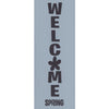 Welcome Spring Floral Vertical Stencil