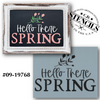 Hello Spring Stencil