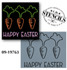 Happy Easter Carrot Stencil