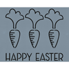 Happy Easter Carrot Stencil