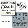 Christmas Cheer is Welcome Here Stencil
