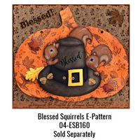 Squatty Pumpkin Plaque