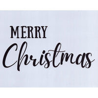 Merry Christmas Stencil