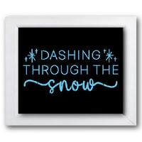 Dashing Through the Snow Stencil