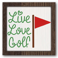 Live Love Golf Stencil