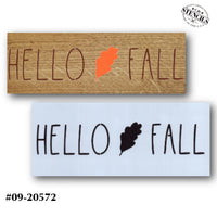 Hello Fall Stencil