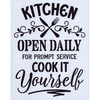 Cook It Yourself Stencil