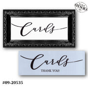 Cards Thank You Stencil