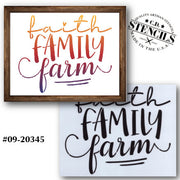 Faith Family Farm Stencil