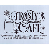Frosty's Cafe Stencil