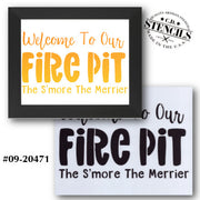 Welcome to Our Firepit Stencil