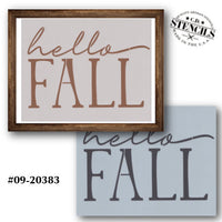 Hello Fall Bold Stencil