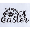 Happy Easter Floral Stencil