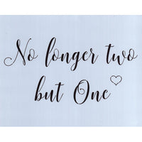No Longer Two But One Stencil
