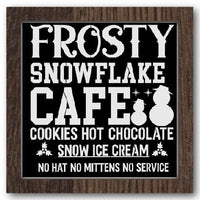 Frosty Snowflake Café Stencil
