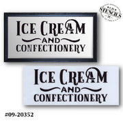 Ice Cream and Confectionery Stencil