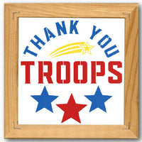 Thank You Troops Stencil