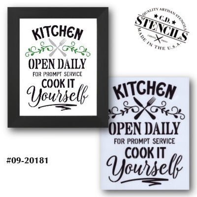 Cook It Yourself Stencil