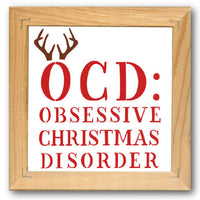 Obsessive Christmas Disorder Stencil