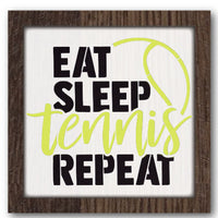 Eat Sleep Tennis Repeat Stencil