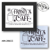 Frosty's Cafe Stencil