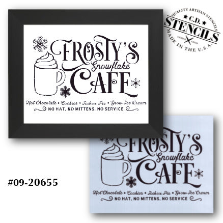 Frosty's Cafe Stencil