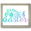 Happy Easter Floral Stencil