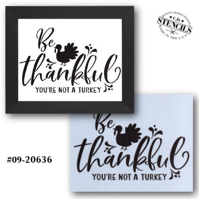 Be Thankful You're Not a Turkey Stencil