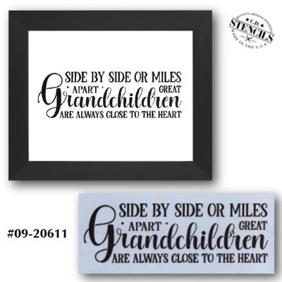 Great Grandchildren are Always Close to the Heart Stencil
