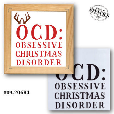 Obsessive Christmas Disorder Stencil