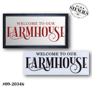 Welcome to Our Farmhouse Stencil