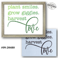 Plant Smiles Stencil