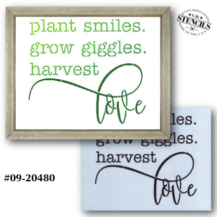 Plant Smiles Stencil