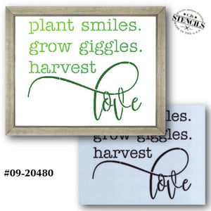 Plant Smiles Stencil