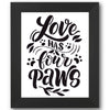 Love Has Four Paws Stencil