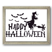 Happy Halloween Witch Stencil