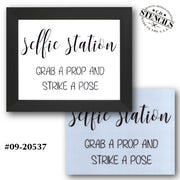 Selfie Station Stencil