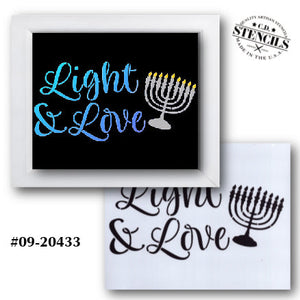 Light & Love Stencil