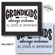 Grandkids Always Welcome Stencil
