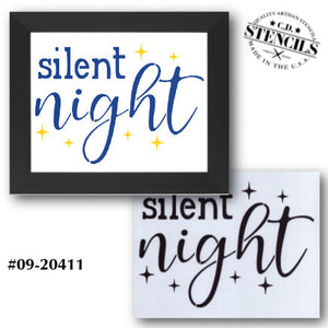 Silent Night Stencil