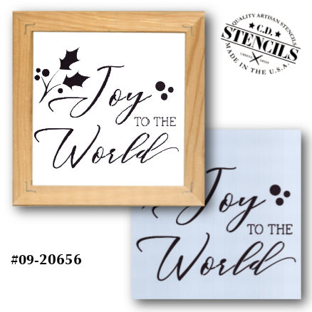 Joy to the World Stencil