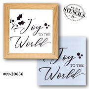 Joy to the World Stencil