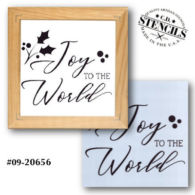 Joy to the World Stencil