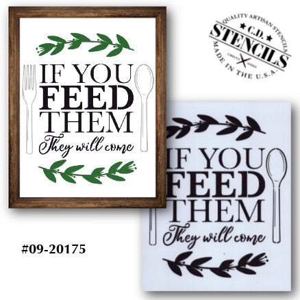 If You Feed Them Stencil